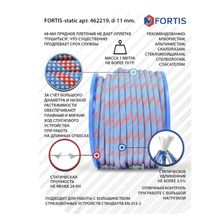 Веревка высокопрочная страховочная статическая АзотХимФортис FORTIS-static арт. 462219-100 - фото 5
