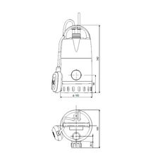 Насос канализационный Грундфос UNILIFT CC9 A1 (габаритный чертеж)