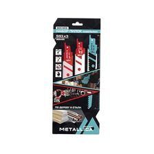 Набор пилок сабельных METALLICA Optima №1, S644D/S711EF/S922BF, 150мм, дер/мет, в карт., 3шт