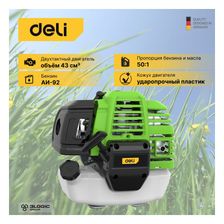 Триммер бензиновый DELI DL585213 (1,25 кВт/1,77 л.с, объём 43см³, бак 1,2л) - фото 3