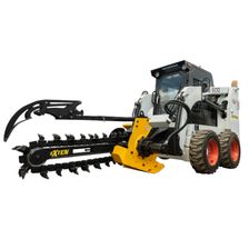 Траншеекопатель Exten Texas 1200 на базе мини-погрузчика