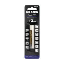 Сверло по металлу 3.0x61(33)мм (2шт) Hilberg Cobalt 5% TOP, CO030 фото 2