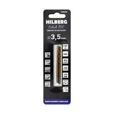 Сверло по металлу 3.5x70(39)мм (2шт) Hilberg Cobalt 5% TOP, CO035 фото 2