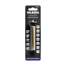Сверло по металлу 4.0x75(43)мм (2шт) Hilberg Cobalt 5% TOP, CO040 фото 2