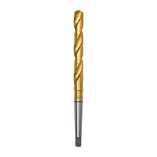 Сверло по металлу ПрофОснастка Эксперт №2051 d 10 мм Конус Морзе1 HSS M2 TIN (6542)/118° dIN 345 Общий вид