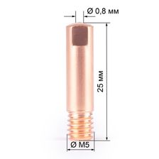 Наконечник FoxWeld M5х0.8(140.0037/MD0001-08, пр-во FoxWeld/КНР), 10 шт - фото 2