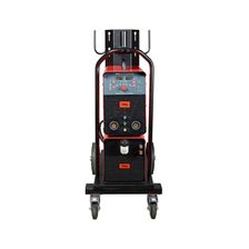 Передняя сторона INTIG 320 TW AC/DC PULSE с тележкой и охлаждающим блоком