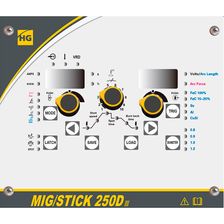 Сварочный полуавтомат HUGONG MIG/STICK 250D III (без горелки) фото 2
