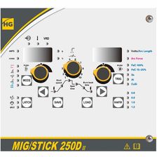Сварочный полуавтомат HUGONG MIG/STICK 250D III (органы управления)