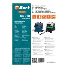 Мешки для пылесосов BORT HITACHI, STARMIX, ИНТЕРСКОЛ BB-01U 36 л