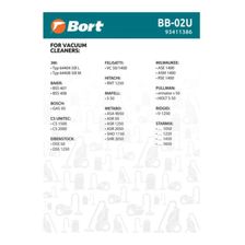 Мешки для пылесосов BORT BAIER, METABO, STARMIX BB-02U модели