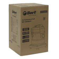 Строительный пылесос BORT BSS-1220 BLACK упаковка