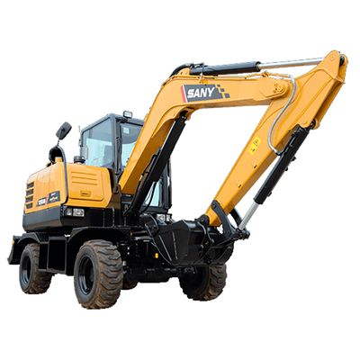 Экскаватор SANY SY215W c аутригерами