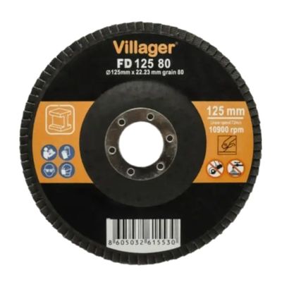 Лепестковый торцевой круг Villager FD 125/80
