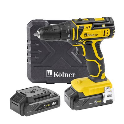 Аккумуляторная дрель-шуруповерт KOLNER KCD 16-2LC