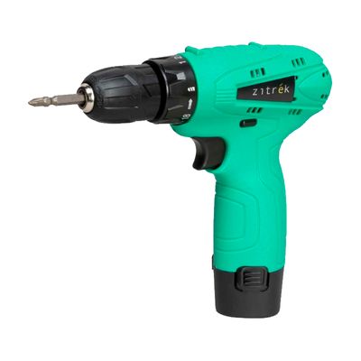 Дрель аккумуляторная Zitrek Green 12 (12В, Li-ion аккумулятор 1шт, ЗУ, бита)
