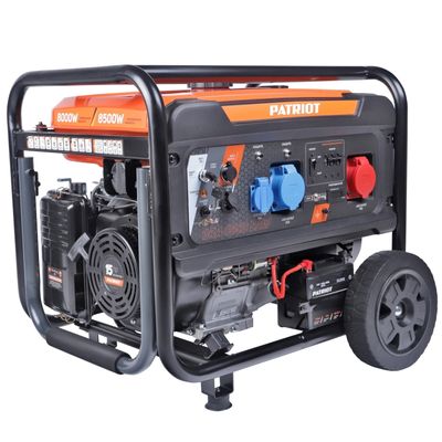 Генератор бензиновый PATRIOT GRA 8500 DAW, 15 лс, 8500 Вт, 25 л