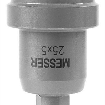 Твердосплавная коронка MESSER 25x5 мм (с центр. сверлом и пружиной) - фото 1