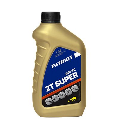 Масло 2-х тактное полусинтетическое PATRIOT Super Active 2T, 0,946л - фото 1