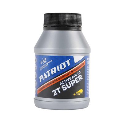 Масло 2-х тактное полусинтетическое PATRIOT Super Active 2T, 100мл, для садовой техники - фото 1