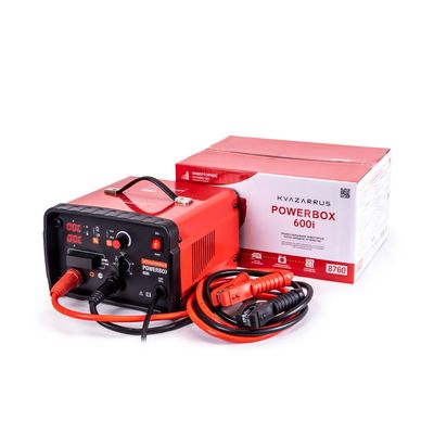 Инверторное пуско-зарядное устройство FoxWeld KVAZARRUS PowerBox 600i, таймер, цветная коробка - фото 1