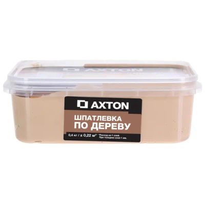 Шпатлёвка Axton для дерева 0.4 кг цвет белое масло - фото 1