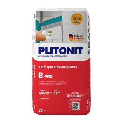 Клей для плитки Plitonit В Pro 25 кг - фото 1