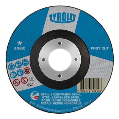 Диск обдирочный Tyrolit 27 125х6,0х22,23 A30P- BFB 2 in 1 FastCut BASIC