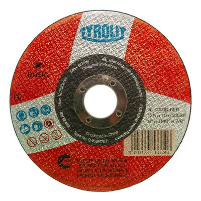 Диск отрезной Tyrolit 41 125x1,0x22,23 A60R-BFB нерж. BASIC