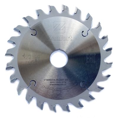 Пильный диск Zenfort 120х22 Z24, HM 120 мм