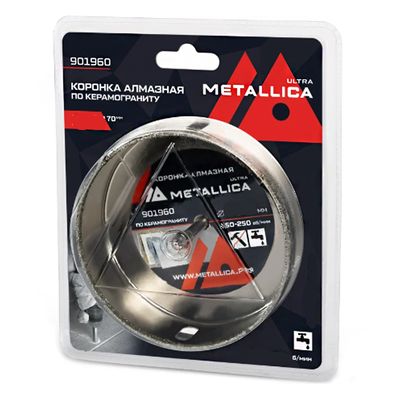 Коронка алмазная METALLICA Ultra 110х70 мм #46 по керамограниту и плитке