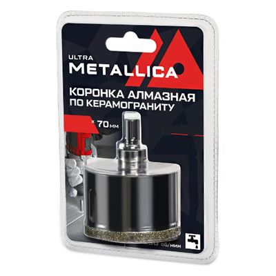 Коронка алмазная METALLICA Ultra 55х70 мм #46 по керамограниту и плитке