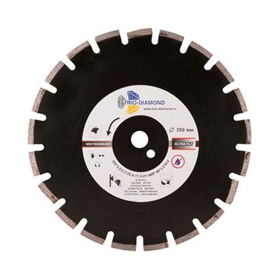 Диск алмазный Trio Diamond Grand Asphalt 350 мм (сегментный, с защитным зубом)