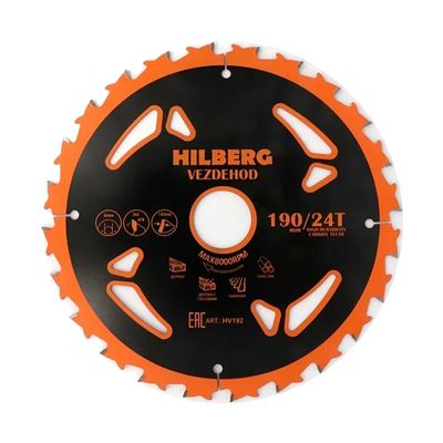 Диск пильный Hilberg Vezdehod 190х30х24Тх7º