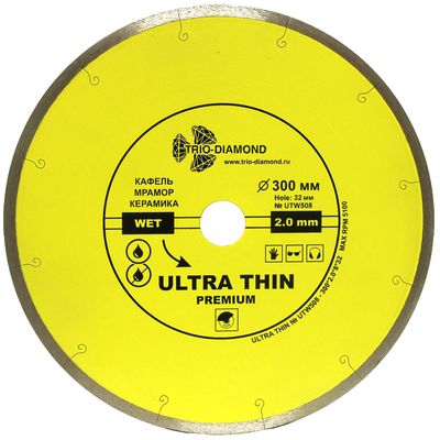 Диск алмазный Trio Diamond Сплошной Ультратонкий WET Ultra Thin hot press 300 мм