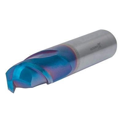 Концевая сферическая фреза RODMIX 2 зуба HRC 65 Nano Blue 14x28x100 R7