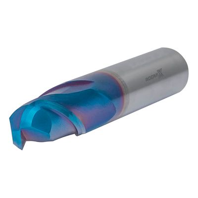 Концевая сферическая фреза RODMIX 4 зуба HRC 65 Nano Blue 14x28x100 R7
