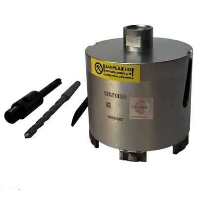Алмазная коронка для сухого сверления Hilberg Laser 102 мм