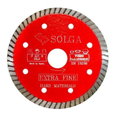Диск алмазный Solga Diamant HARD MATERIALS сплошной (гранит, керамогранит) 115x22,23 мм