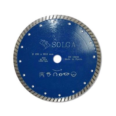 Диск алмазный Solga Diamant PROFESSIONAL турбо по железобетону 230x22,23 мм
