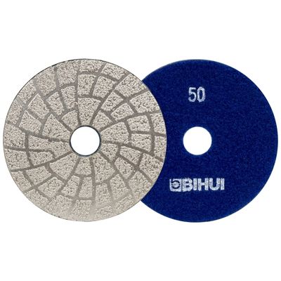 Круг алмазный гибкий BIHUI черепашка, для шлифовки и полировки d 100 мм #50 DPV405 - фото 1