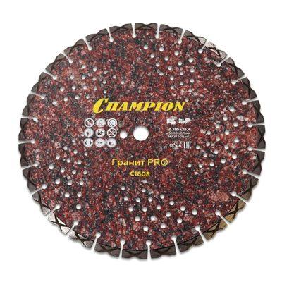 Диск алмазный для резки гранита Champion PRO 350/25,4/10 Laser Granitek - фото 1