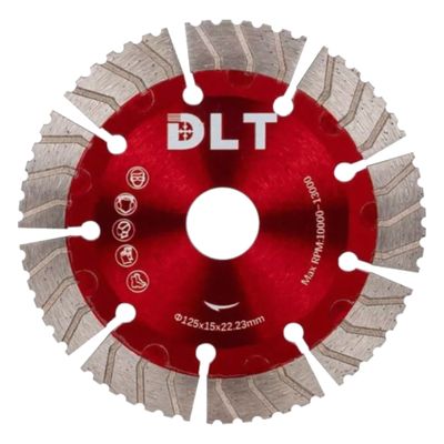 Диск алмазный по бетону DLT №20 Super Turbo 125 мм - фото 1