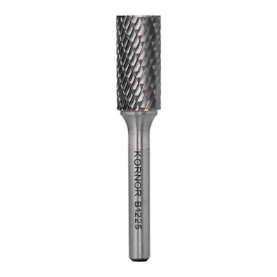 Борфреза цилиндрическая с торцом KORNOR B0513BM03 насечка двойная
