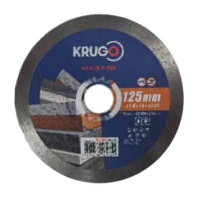 Диск алмазный сплошной 10 KRUGO MASTER 125х1,8х22,2х10 мм 81081250276 - фото 1