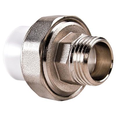 Муфта комбинированная разъемная раструбная ПП D20-1/2 НР РВК 020562 упак / 50 шт - фото 1