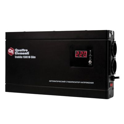 Стабилизатор напряжения Quattro Elementi Stabilia 1500 W-Slim