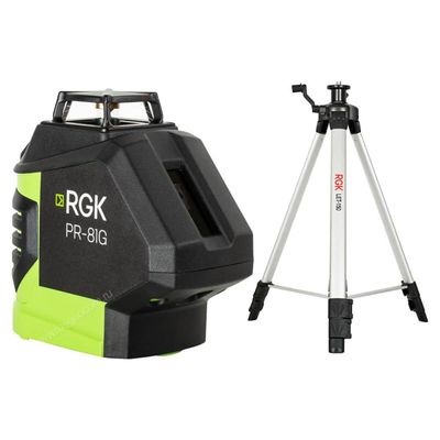 Комплект лазерный уровень RGK PR-81G с калибровкой + штатив RGK LET-150 - фото 1
