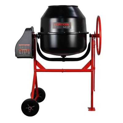 Гравитационный бетоносмеситель VERTON MIX СМ-220 (мощн.950 Вт,вен.чугун,V бака 220л,d 650 мм)