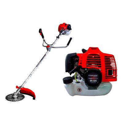 Триммер бензиновый VERTON garden BR-520 Professional (52 см3,не разб.штанга, проф. ранец, нож 40т